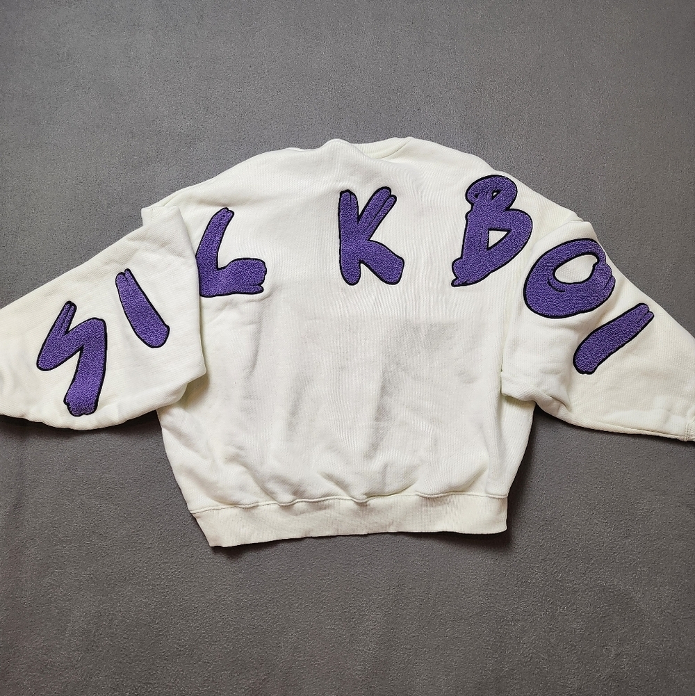 RARE Sick Boi Ren white and purple Sweatshirt Size M unisex Shirt